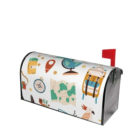 Fotbe Travel1 Mailbox Covers Post Letter Box Cover Garden Decor Standard Size-21x18 in