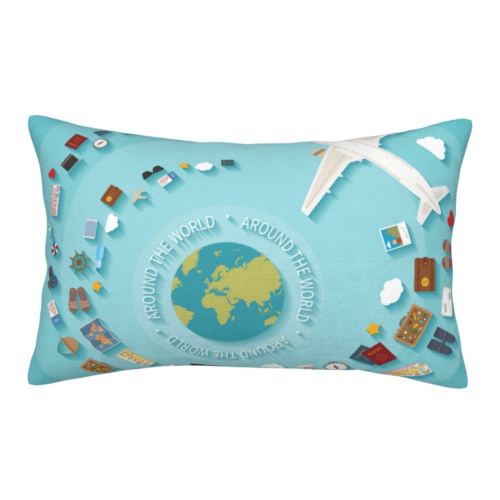 Fotbe Travelling on Airplane Pillow Cases Envelope Closure Luxury