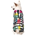 thumbnail image 1 of Fotbe Trendy Colorful Pineapples 1 Print Small Dog Sweater Hoodies Pet Grey Hooded Soft Fleece Sweatshirts with Pocket Fall Winter Puppy Cat Sweaters Warm Clothes-X-Small, 1 of 7