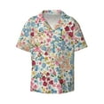 thumbnail image 1 of Fotbe Trendy Floral Design print Short Sleeve Button Down Shirts for Men Casual Summer Beach Wrinkle Free Shirt-3X-Large, 1 of 7