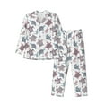 thumbnail image 1 of Fotbe Tribal Style Turtle Pattern Long Sleeve Pajama Set for Men,Sleepwear Set,2-piece Loungewear Set,Soft PJs Comfy Nightwear with Pockets-Medium, 1 of 7