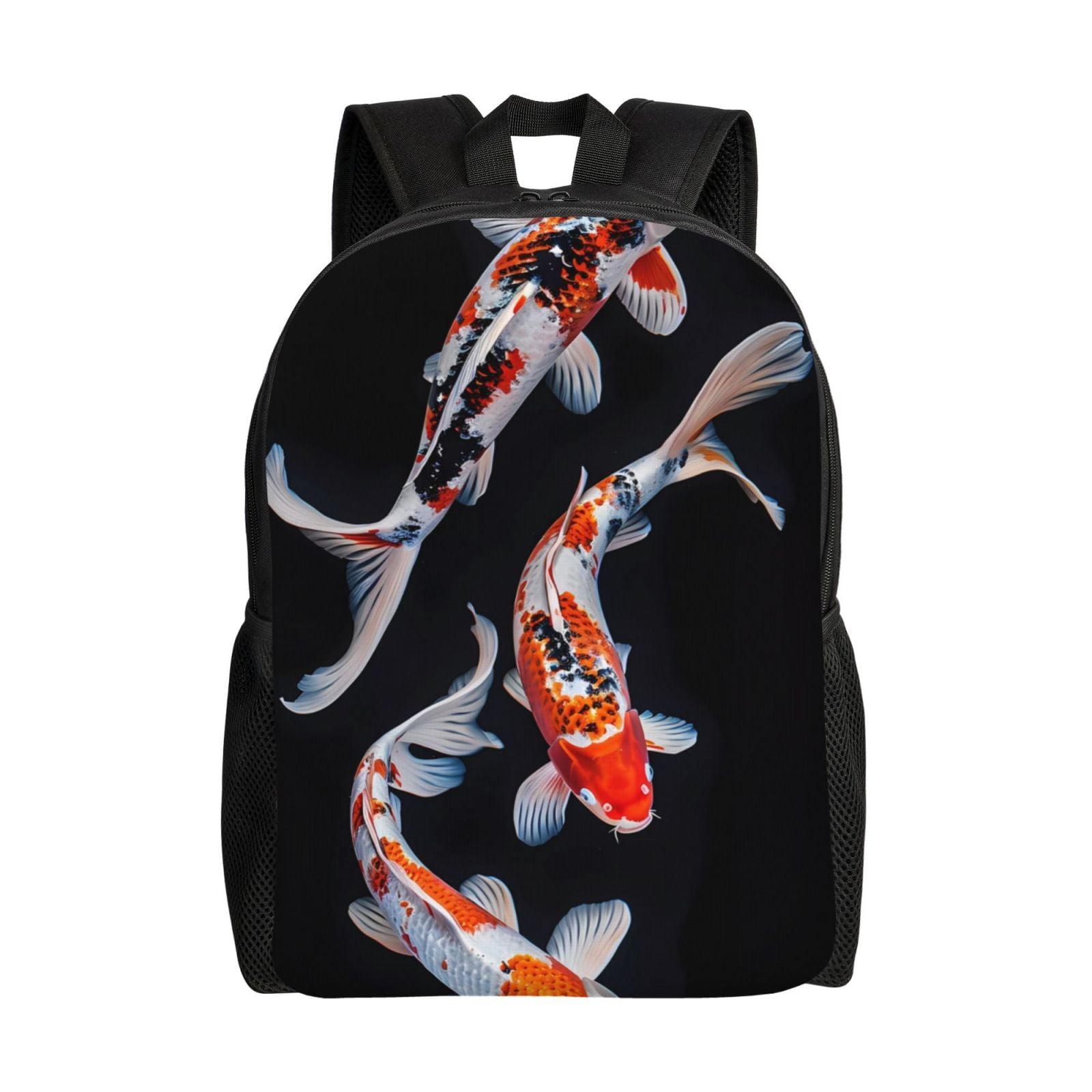 Fotbe Tricolor Koi Fish Trio Travel Laptop Backpack, Business Slim