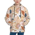 thumbnail image 1 of Fotbe Tropical Beach Sea Shell Pattern Youth Pullover Hooded Sweatshirt, Boys Hoodie, Kangaroo Pocket Hoodie for Kids Girls -X-Large, 1 of 6