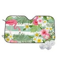 thumbnail image 1 of Fotbe Tropical Flamingo Car Windshield Sunshade | Sun Visor Protector Front Window Shade, Keeps Out UV Rays, Keeps Your Vehicle Cool-Medium, 1 of 7
