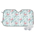 thumbnail image 1 of Fotbe Tropical Flamingo Car Windshield Sunshade | Sun Visor Protector Front Window Shade, Keeps Out UV Rays, Keeps Your Vehicle Cool-, 1 of 7