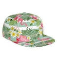 thumbnail image 1 of Fotbe Tropical Flamingo Flat Bill Visor Cap Classic Snapback Hat Polyester Foam Trucker Hat Trucker Cap Adjustable Baseball Cap, 1 of 9