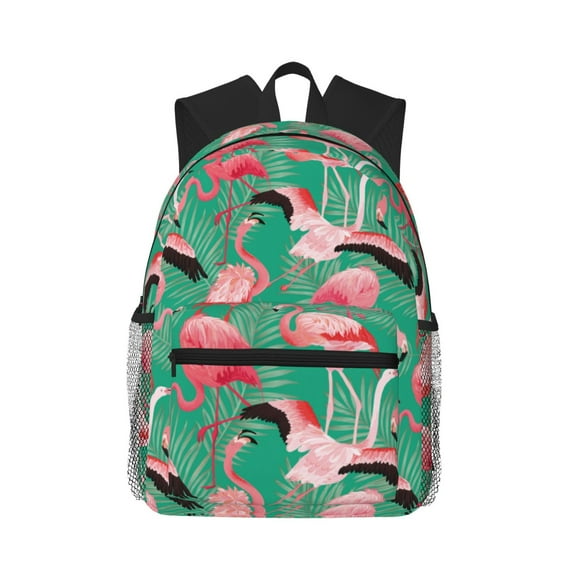 Fotbe Tropical Flamingo Lightweight Casual Laptop Backpack for Men and Women, Daily use Waterproof backpack, Backpack for College