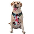 thumbnail image 1 of Fotbe Tropical Flamingo Pool Float Pattern Dog Harness, No-Pull Pet Harness with 2 Leash Clips, Adjustable Soft Padded Dog Vest with Easy Control Handle for Large Dogs-Large, 1 of 6