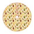 thumbnail image 1 of Fotbe Tropical Fruits Pattern Christmas Tree Skirt, Tree Skirts Plush Christmas Decorations, Christmas Tree Skirts Xmas Decorations Holiday Party Decor-48", 1 of 6
