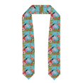 thumbnail image 1 of Fotbe Tropical Jungle Flamingo Printed Class of 2024 Graduation Stole, 1 of 7