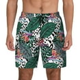 thumbnail image 1 of Fotbe Tropical Leaves Men’s Swim Trunks Quick Dry Swim Shorts Board Shorts with Mesh Lining-XX-Large, 1 of 9