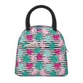 thumbnail image 1 of Fotbe Tropical Leaves Pattern Lunch Bag, Insulated Lunch Box, Small Leakproof Cooler Food Lunch Containers Reusable High Capacity Lunch Tote Bags for Work, Travel, Outdoor, 1 of 6