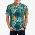 thumbnail image 1 of Fotbe Tropical Leaves Pattern Men’s Golf Polo Shirt – Breathable Performance Golf Shirt with Button-Down Collar-X-Large, 1 of 6