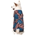 thumbnail image 1 of Fotbe Tropical Leaves Print Small Dog Sweater Hoodies Pet Grey Hooded Soft Fleece Sweatshirts with Pocket Fall Winter Puppy Cat Sweaters Warm Clothes-Small, 1 of 7