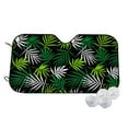 thumbnail image 1 of Fotbe Tropical Leaves1 Car Windshield Sunshade | Sun Visor Protector Front Window Shade, Keeps Out UV Rays, Keeps Your Vehicle Cool-Medium, 1 of 7