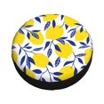 thumbnail image 1 of Fotbe Tropical Lemon Spare Tire Cover Thickening Universal Fit for Jeep, Trailer, RV, SUV, Truck, Tough Tire Wheel Soft Cover-15 inch, 1 of 9