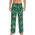 thumbnail image 1 of Fotbe Tropical Leopard Men's Pajama Pants,Sleepwear Pants,Pj Bottoms Drawstring And Pockets-Medium, 1 of 7