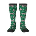 thumbnail image 1 of Fotbe Tropical Leopard print Women's Men's Novelty Crew Socks Cotton Socks Knee High Socks for Walking,Running,Nurses,Pregnancy, 1 of 9