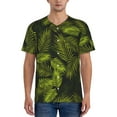 thumbnail image 1 of Fotbe Tropical Palm Leaves Fern Leaf Baseball Jersey Shirt for Men and Women, Casual Short Sleeves Button Down T-Shirt-Medium, 1 of 9