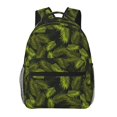 thumbnail image 1 of Fotbe Tropical Palm Leaves Fern Leaf Pattern Casual Backpack for School, Travel, and Outdoor Activities - Durable, Lightweight, and Comfortable, 1 of 5