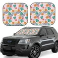 thumbnail image 1 of Fotbe Tropical Plants 2-Piece Car Windshield Sun Shade | Sun Blocker for Car Windshield | Foldable Automotive Interior Accessories for Sun Protection-Medium, 1 of 7