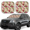 thumbnail image 1 of Fotbe Tulips Flowers 2-Piece Car Windshield Sun Shade | Sun Blocker for Car Windshield | Foldable Automotive Interior Accessories for Sun Protection-Medium, 1 of 7