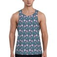 thumbnail image 1 of Fotbe Tulips Flowers Pattern Men's Quick Dry Workout Tank Top Gym Muscle Tee Fitness Bodybuilding Sleeveless T Shirt Breathable Workout Shirt-4X-Large, 1 of 9