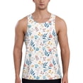 thumbnail image 1 of Fotbe Tulips Flowers Pattern Men's Quick Dry Workout Tank Top Gym Muscle Tee Fitness Bodybuilding Sleeveless T Shirt Breathable Workout Shirt-X-Large, 1 of 9