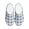 thumbnail image 1 of Fotbe Tulips Flowers Pattern Women's Fuzzy Curly Fur Memory Foam Loafer Slippers Indoor Outdoor Slippers Winter Home Shoes-42/43, 1 of 7
