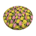 thumbnail image 1 of Fotbe Tulips Flowers Stool Covers Round,Waterproof Round Bar Stool Covers Bar Chair Covers Washable Stool Cushion Slipcover for 12-14 Inch Chair-, 1 of 7