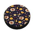 thumbnail image 1 of Fotbe Turkey And Autumn Spare Tire Cover Thickening Universal Fit for Jeep, Trailer, RV, SUV, Truck, Tough Tire Wheel Soft Cover-16 inch, 1 of 8