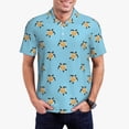 thumbnail image 1 of Fotbe Turtle Pattern Men’s Golf Polo Shirt – Breathable Performance Golf Shirt with Button-Down Collar-3X-Large, 1 of 6