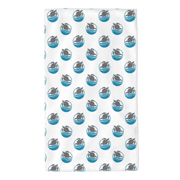 Fotbe Turtle Pattern Premium Towels , (27.5x16in) Lightweight and Highly Absorbent Quick Drying Microfiber Towel, Perfect for Daily Use