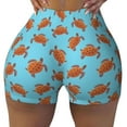 thumbnail image 1 of Fotbe Turtle Seamless Shorts, Womens Workout Shorts High Waist Stretch Booty Short for Gym/Yoga/Running/Biking-X-Large, 1 of 9
