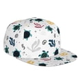 thumbnail image 1 of Fotbe Turtles And Corals Flat Bill Visor Cap Classic Snapback Hat Polyester Foam Trucker Hat Trucker Cap Adjustable Baseball Cap, 1 of 9