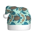 thumbnail image 1 of Fotbe Turtles And Seahorses for Christmas Hat, Santa Hat Xmas Holiday Hat Comfort Christmas New Year Festive Party Supplies for Men Women, 1 of 6