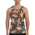 thumbnail image 1 of Fotbe Turtles and Sea Plants Pattern Men's Quick Dry Workout Tank Top Gym Muscle Tee Fitness Bodybuilding Sleeveless T Shirt Breathable Workout Shirt-Large, 1 of 9