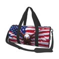 Fotbe USA Eagle with Spread Wings Pattern Foldable Sports Gym Bag with