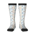 thumbnail image 1 of Fotbe Undersea Animals print Women's Men's Novelty Crew Socks Cotton Socks Knee High Socks for Walking,Running,Nurses,Pregnancy, 1 of 8