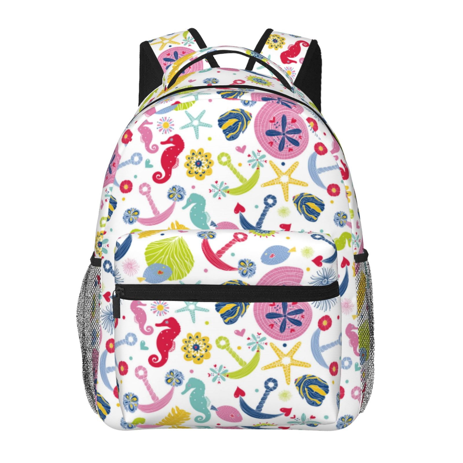 Pattern Print Seahorse Premium Backpack