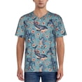 thumbnail image 1 of Fotbe Underwater Animals and Flowers Baseball Jersey Shirt for Men and Women, Casual Short Sleeves Button Down T-Shirt-XX-Large, 1 of 9