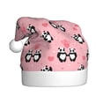 thumbnail image 1 of Fotbe Valentine'S Day Panda for Christmas Hat, Santa Hat Xmas Holiday Hat Comfort Christmas New Year Festive Party Supplies for Men Women, 1 of 6