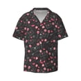 thumbnail image 1 of Fotbe Valentine'S Day print Short Sleeve Button Down Shirts for Men Casual Summer Beach Wrinkle Free Shirt-3X-Large, 1 of 7