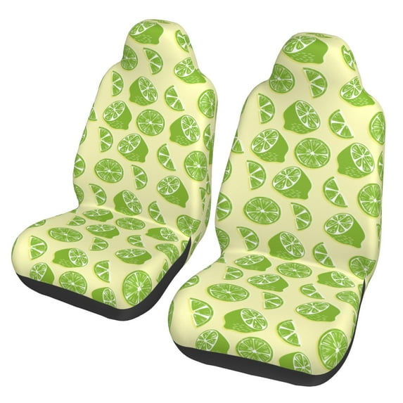 Fotbe Various Lemons Pattern Automotive Seat Covers for Cars Trucks and SUVs – Car Seat Covers for Front Seats,Protective Seat Covers,Vehicle Seat Covers, Set of 2