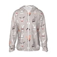 thumbnail image 1 of Fotbe Various Rabbits Men's Women's UPF 50+ Sun Protection Jacket Hooded Cooling Shirt with Pockets Hiking Outdoor Performance-Small, 1 of 9