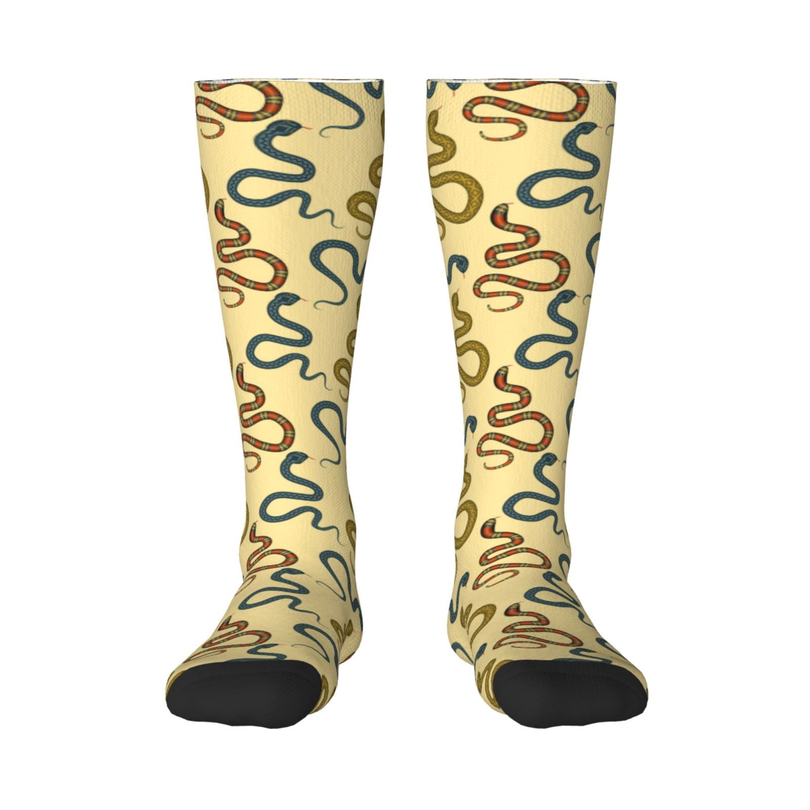 Fotbe Various Snake print Women's Men's Novelty Crew Socks