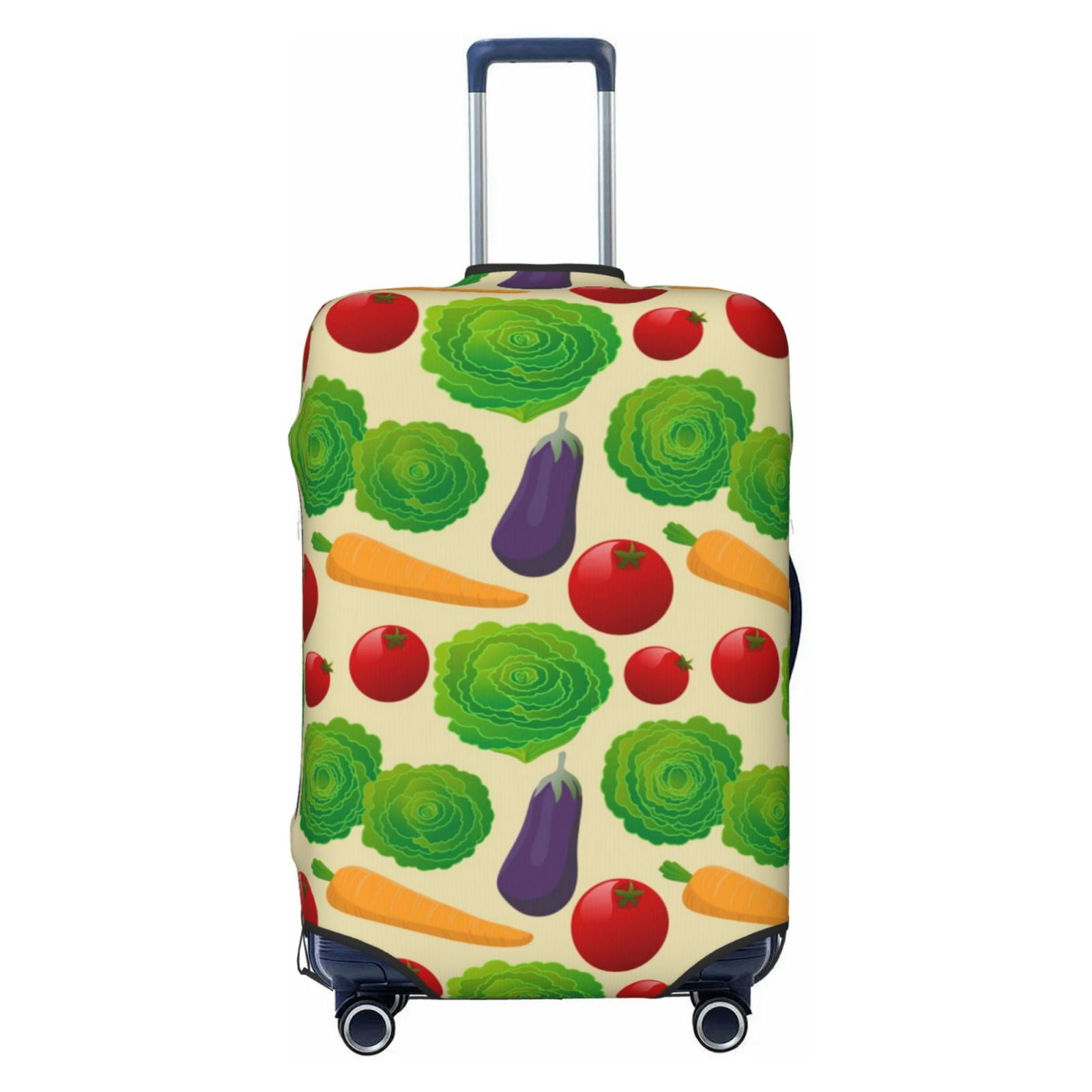 Vegan Colorful Pattern Print Luggage Cover Protector