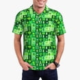 thumbnail image 1 of Fotbe Vegetables Pattern Men’s Golf Polo Shirt – Breathable Performance Golf Shirt with Button-Down Collar-X-Large, 1 of 6