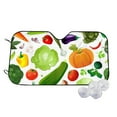 thumbnail image 1 of Fotbe Vegetables2 Car Windshield Sunshade | Sun Visor Protector Front Window Shade, Keeps Out UV Rays, Keeps Your Vehicle Cool-, 1 of 7