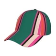 thumbnail image 1 of Fotbe Vertical Stripes Baseball Cap, Vertical Stripes Print Dad Hat,Outdoor Hat,Adjustable Sports Cap, Perfect For Activities, 1 of 9